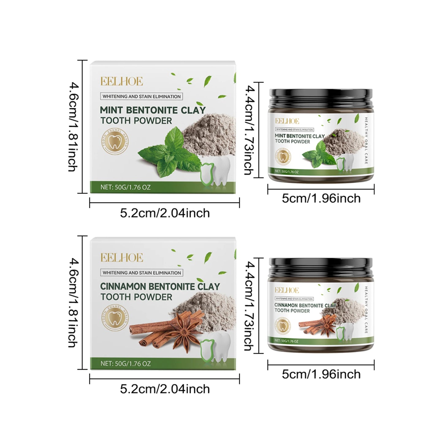 Natural Bentonite Clay Teeth Powder Cleaning Yellow Stains Promote Oral Health Remove Food Residues Refreshing Teeth Care Powder