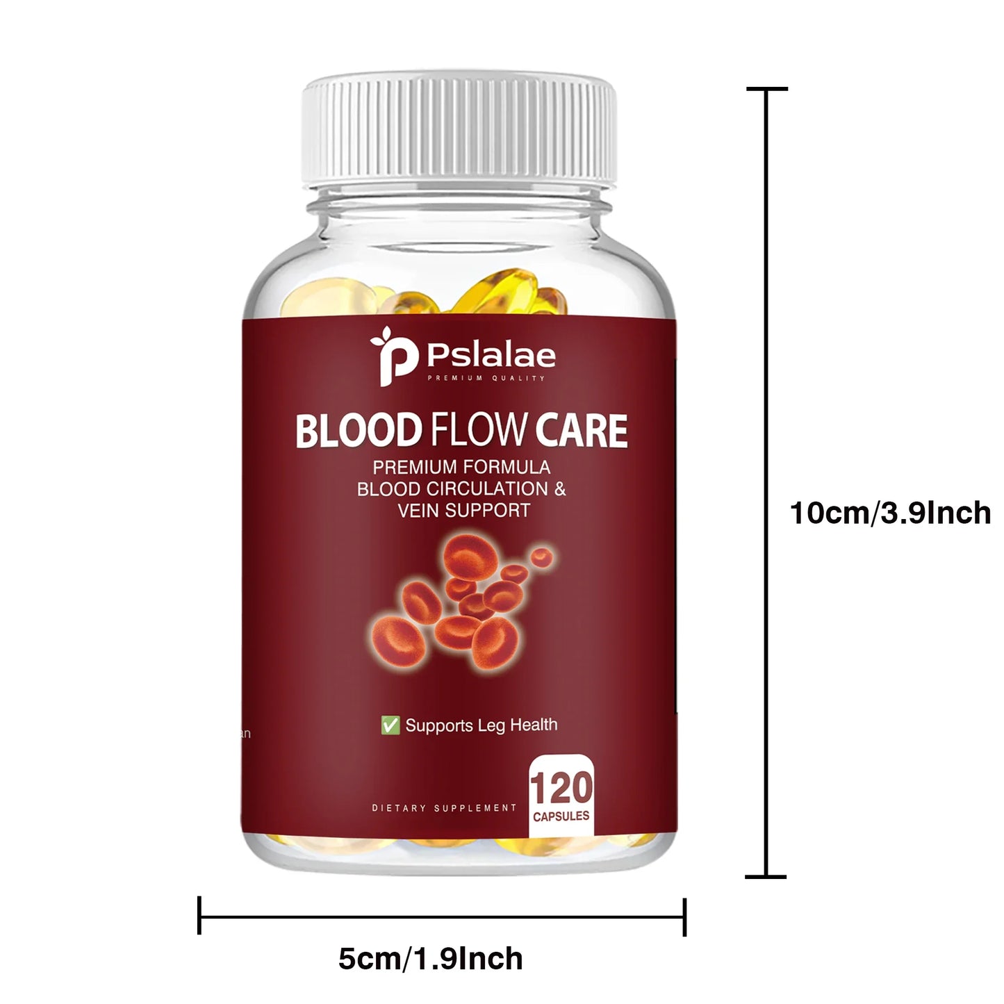 Blood Flow Care - Advanced Formula Contains Niacin, L-Arginine, Ginger To Support Heart Health - 120 Capsules