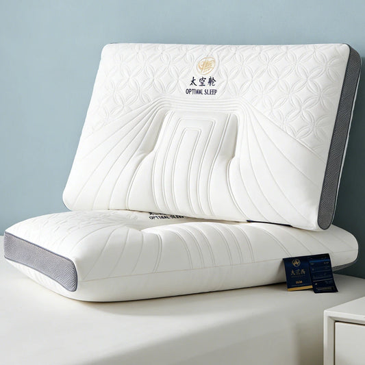 3D Ergonomic Design Soybean Fiber Neck Pillow Natural Latex Antibacterial Medical Bed Pillow