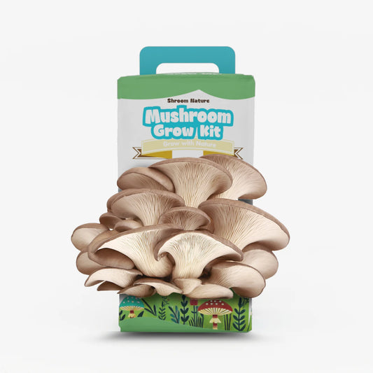 Shroom Nature3.5/IBS Oyster Mushroom Growing Kit, Indoor Mushroom Growing Kit, HarvestEdible In 10 Days, Gardening Gifts