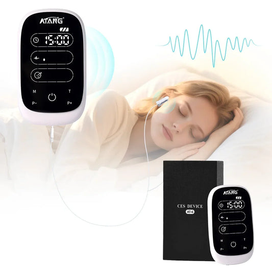 Sleep Aid Device For Insomnia CES Stimulation Therapy Ear Clip Type Touchscreen Fast Sleeping Instrument Stress Pressure Anxiet