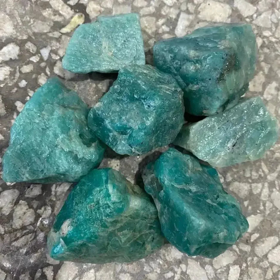 Natural Amazonite Rough Stone for Tumbling Bulk Lot Fountain Rocks Wire Wrapping Wicca Reiki Healing Crystals