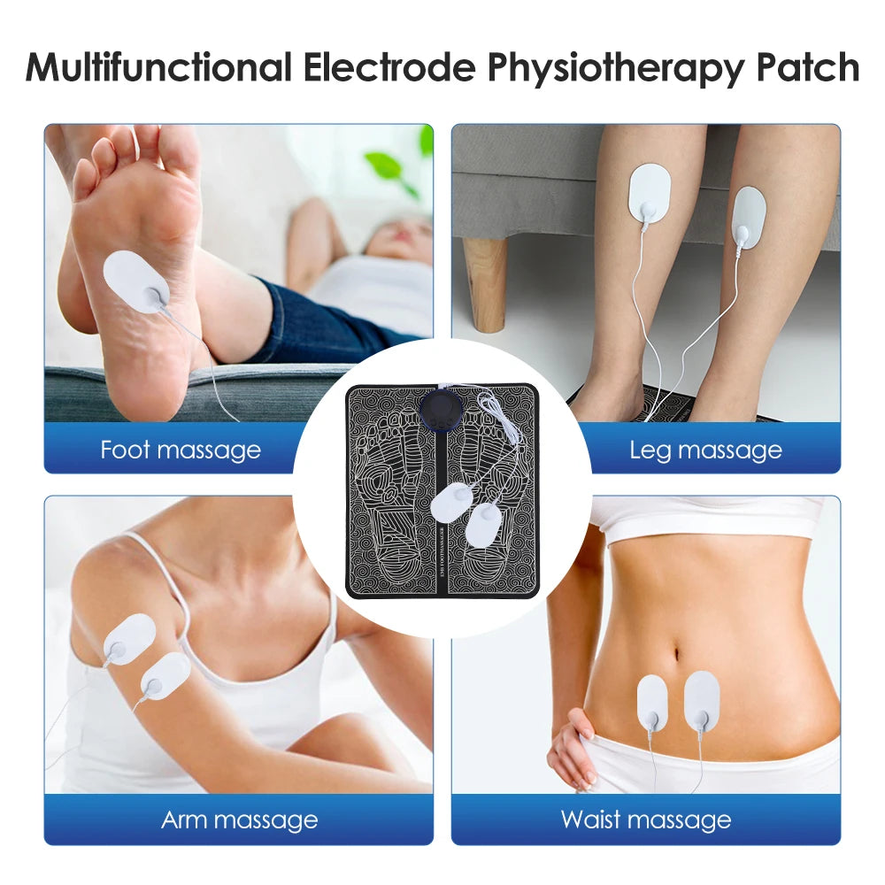 Rechargeable Electric Foot Massager Pad Electrostimulator Massage Mat EMS Muscle Massager Relax Feet Massage Fitness