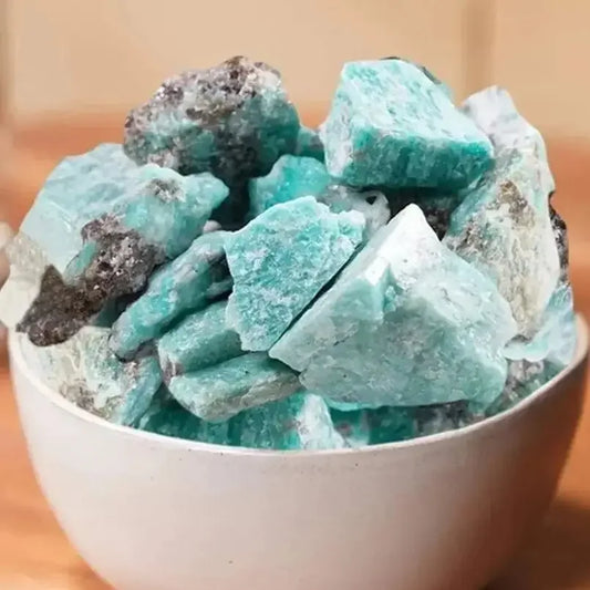 Natural Amazonite Rough Stone for Tumbling Bulk Lot Fountain Rocks Wire Wrapping Wicca Reiki Healing Crystals