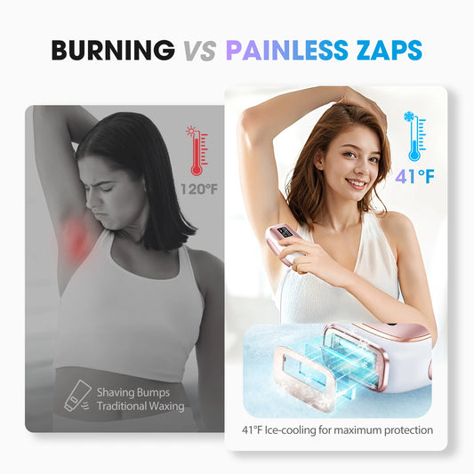 2025 IPL Laser Hair Removal Device for Women Men 45°F Ice-Cooling for Painless & Long-Lasting Results Laser for Full Body Bikini