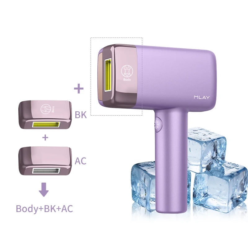 MLAY T14 IPL ICE Cooling IPL Laser Epilator Home Hair Removal Device Replaceable Face Body Bikini