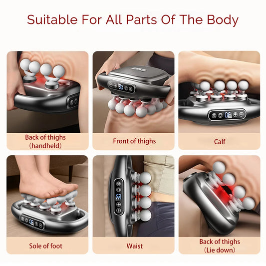 16-Head Fascia Gun High-Frequency Vibration Body Massage Gun Back and Waist Massager Neck Shoulder Massager Muscle masajeador