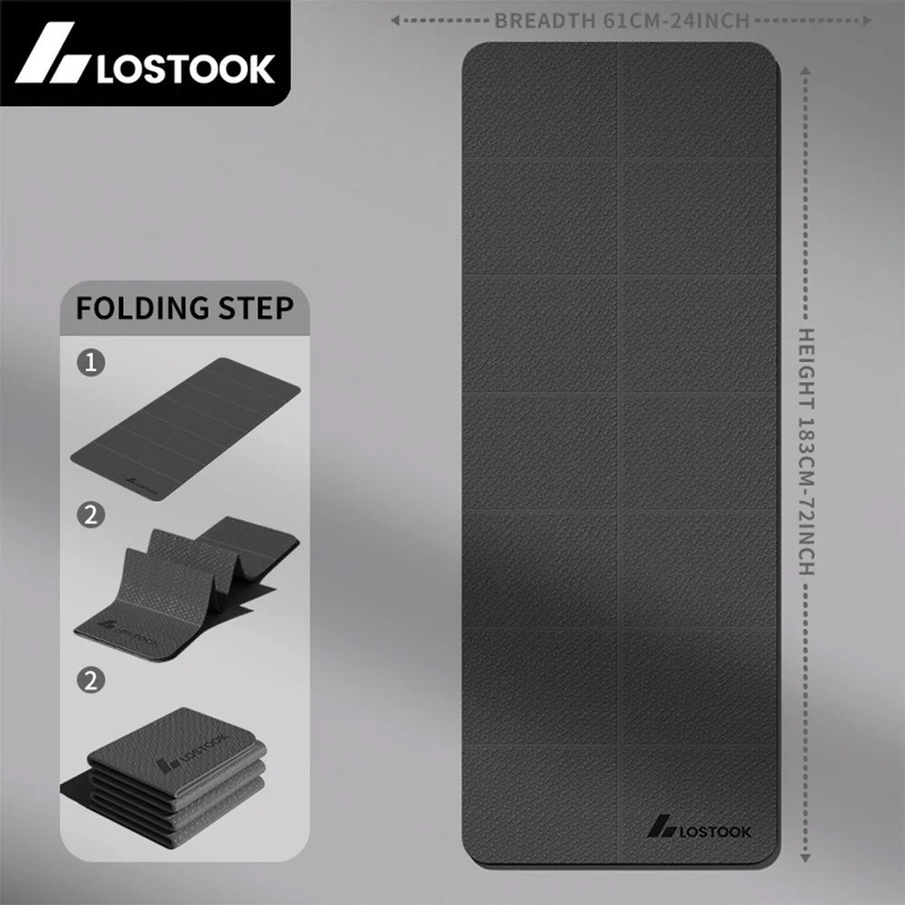 Foldable Yoga Mat Easy to Store Travel Exercise Mat for Yoga Pilates Home Workouts And Floor Exercises