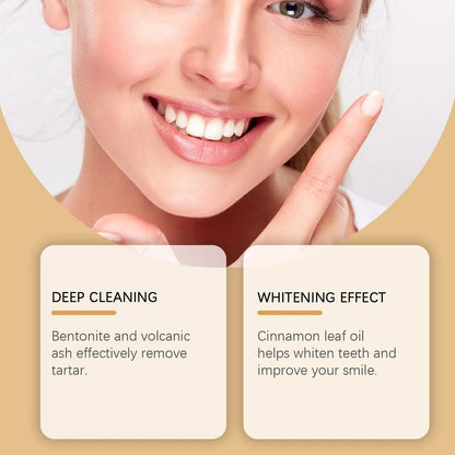 Natural Bentonite Clay Teeth Powder Cleaning Yellow Stains Promote Oral Health Remove Food Residues Refreshing Teeth Care Powder