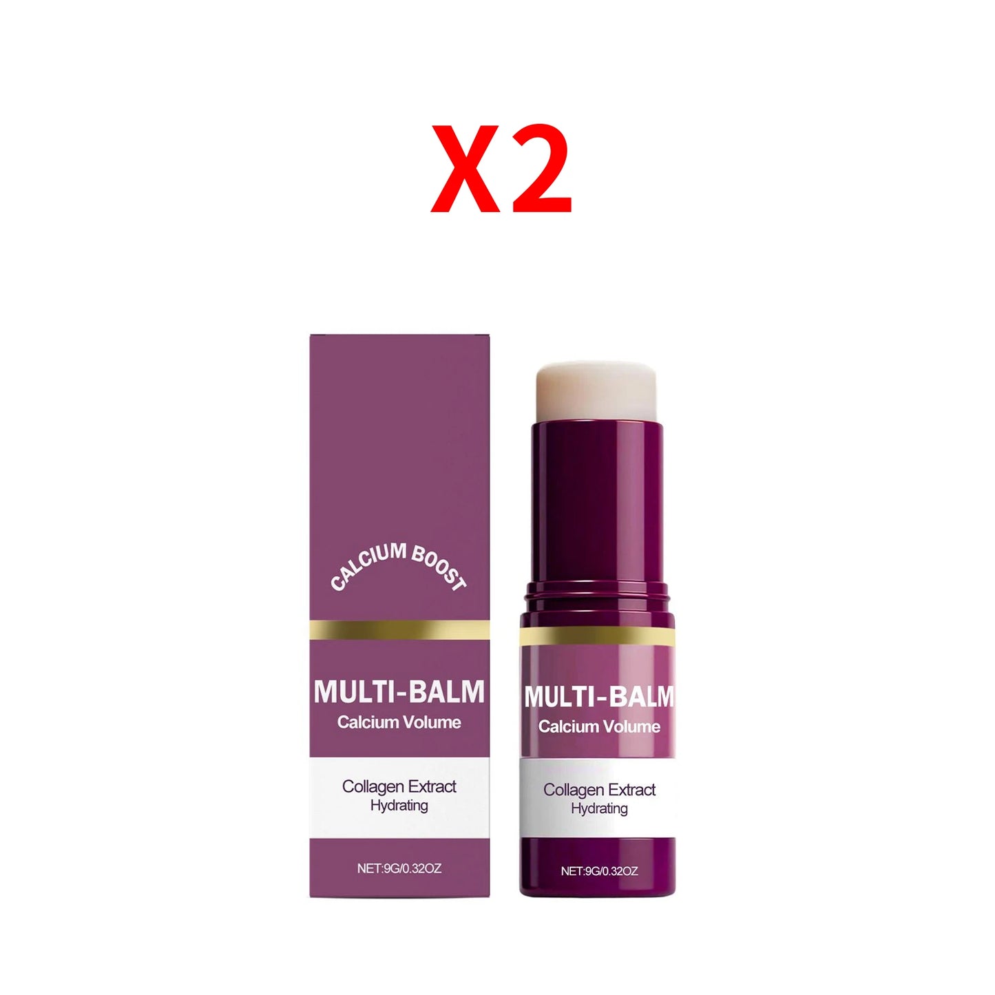 Anti-Aging Calcium Multi Balm Hydrating Firming Volume Soothing Dryness Repair Brighten Skin Tone Deep Moisturizing Cream Stick