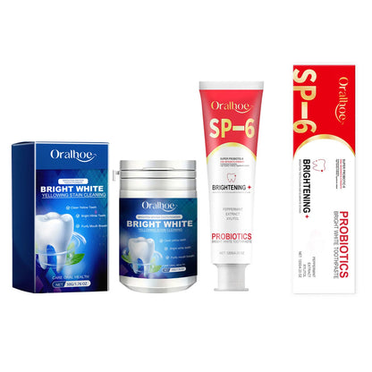 Oralhoe 120g Probiotic Toothpaste Sp-6 Whitening Tooth Powder Remove Plaque Stains Oral Hygiene Refreshing Breath Toothpaste