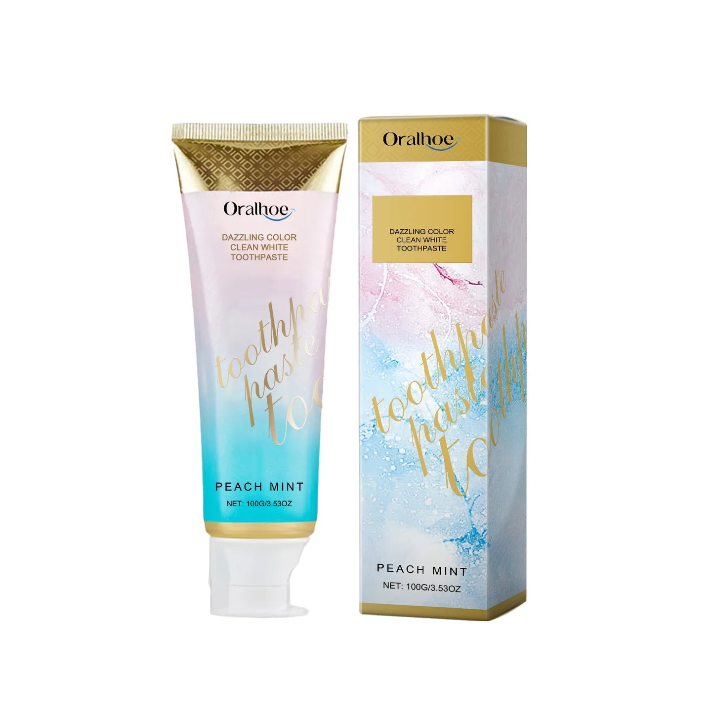 Oralhoe Niacinamide Toothpaste Remove Plaque Gentle Soothing Gum Stains Brightening Teeth Oral Deodorant Mint Dental Cleaning