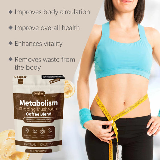 60g Googeer Defatted Mushroom Coffee Smooth Delicate Low-Calorie Rich Nutrients Enhance Immunity Refresh Metabolism Coffee