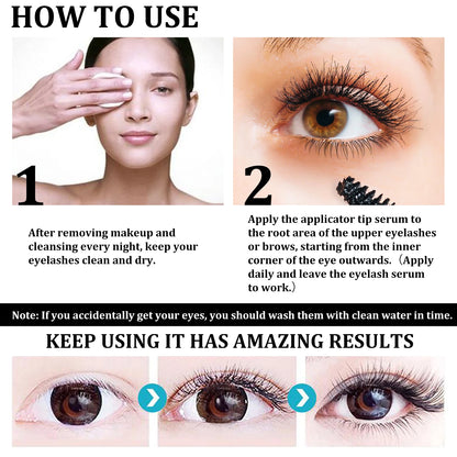 Castor Oil Eyelash Serum Natural Curl Long Lasting Radiant Look Promote Healthy Lash Moisturize Growth Regenerative Treatment