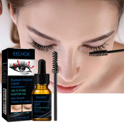 Castor Oil Eyelash Serum Natural Curl Long Lasting Radiant Look Promote Healthy Lash Moisturize Growth Regenerative Treatment