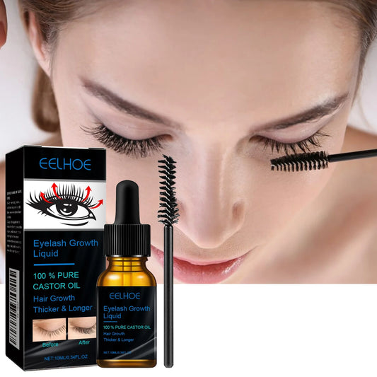 Castor Oil Eyelash Serum Natural Curl Long Lasting Radiant Look Promote Healthy Lash Moisturize Growth Regenerative Treatment
