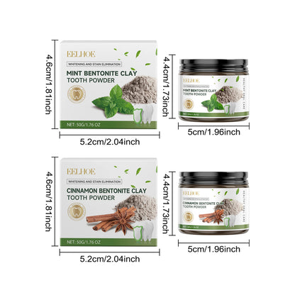 Natural Bentonite Clay Teeth Powder Cleaning Yellow Stains Promote Oral Health Remove Food Residues Refreshing Teeth Care Powder
