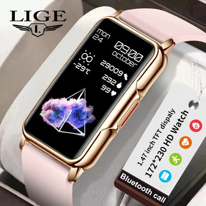 For Android IOS Smart Bracelet Women Smartwatch Heart Rate Blood Oxygen Waterproof Sport Smart Band Watch For Ladies +Gift