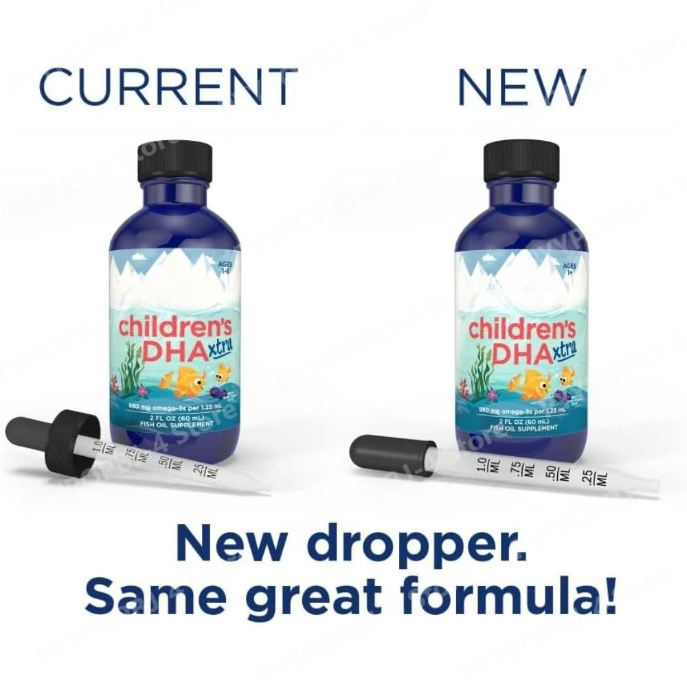 Children’s DHA Xtra Berry Punch 2 oz for Kids 880 mg Total Omega-3s with EPA DHA Cognitive Immune Function Learning 48 Servings