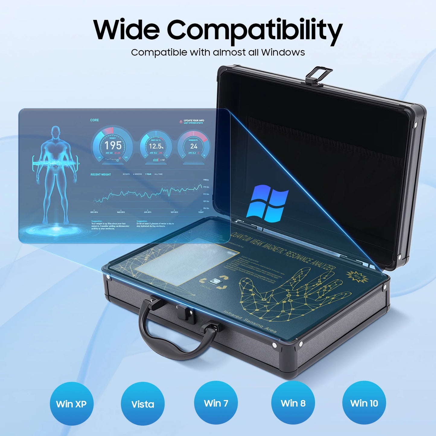 Hand Diagnostic Tester Hand Physiotherapy Instrument Body Scanner Analyzer Health Detector Full Body Analysis