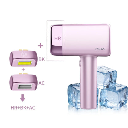 MLAY T14 IPL ICE Cooling IPL Laser Epilator Home Hair Removal Device Replaceable Face Body Bikini