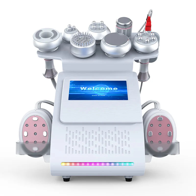 9 In 1 Vacuum Laser Radio Frequency RF 80K Lipo Slimming Ultrasonic Liposuction Cavitation Machine For Spa