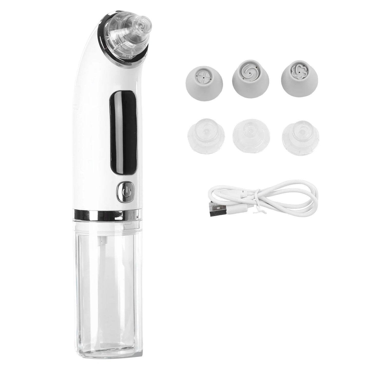 Black Head Remover with Water Chamber Pore Extractor & Facial Kit 6 Suction Heads & 4 Adjustment Modes Deep Hydration for Face