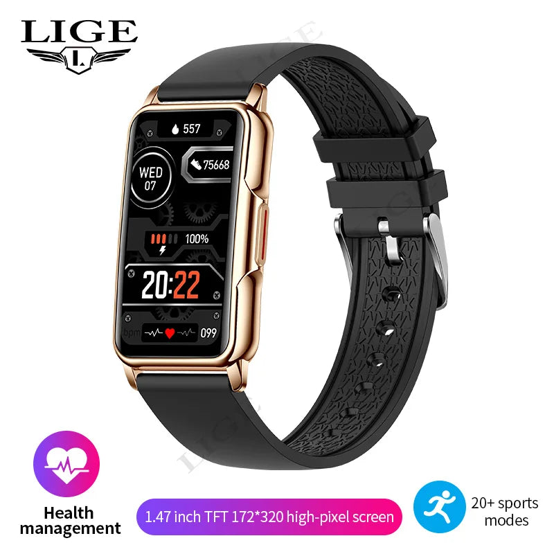 For Android IOS Smart Bracelet Women Smartwatch Heart Rate Blood Oxygen Waterproof Sport Smart Band Watch For Ladies +Gift