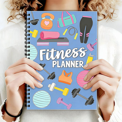 Fitness Journal for Women – Workout Log Book, Undated Fitness Planner, Exercise Planner & Weight Loss Tracker for Gym and Home W