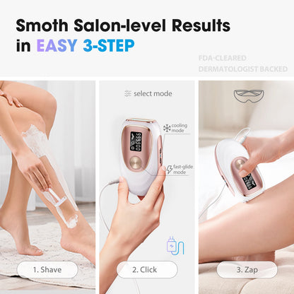 2025 IPL Laser Hair Removal Device for Women Men 45°F Ice-Cooling for Painless & Long-Lasting Results Laser for Full Body Bikini