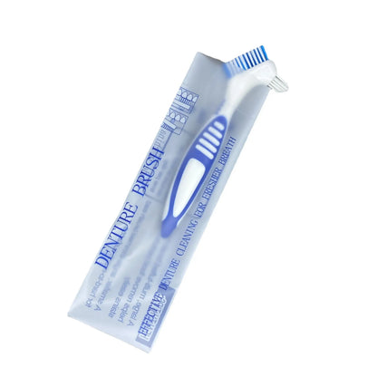Travel Double-layer Storage Box Cleaner Brush Denture Case Dentures Container with Basket Denture Box Bath