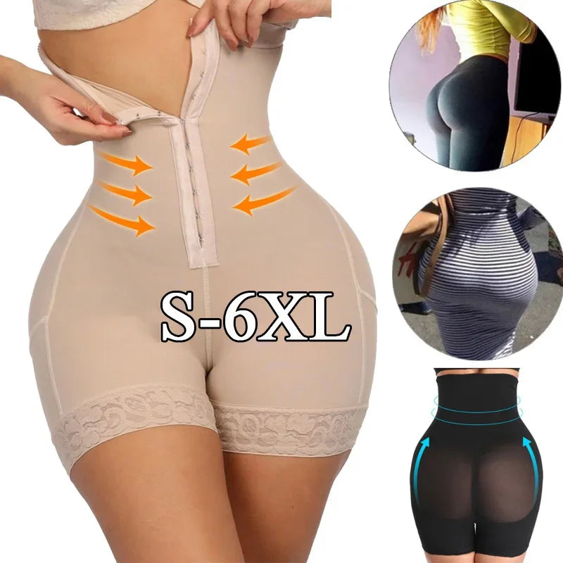 Fajas Colombianas Butt Lifter Shapewear High Waist Tummy Control Panties Waist Trainer Body Shaper Slimming Sheath Flat Belly