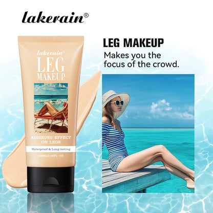 100ml Leg Foundation Long Lasting Waterproof Brighten Skin Tone Sweat-proof Leg Highlights Cream Cover Blemishes Natural Makeup