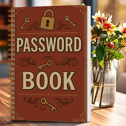 A5 Password Book,Internet Account and Website Login Organizer,Notes Section, Perfect Password Journal for Managing Cybersecurity