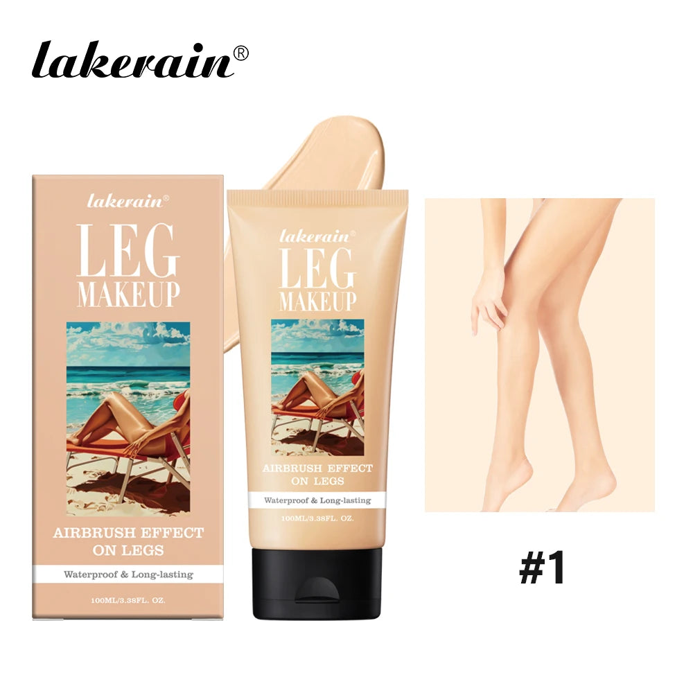 100ml Leg Foundation Long Lasting Waterproof Brighten Skin Tone Sweat-proof Leg Highlights Cream Cover Blemishes Natural Makeup