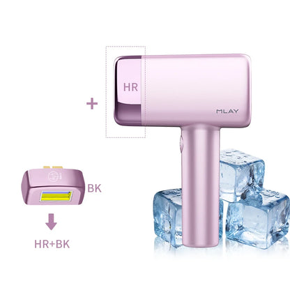 MLAY T14 IPL ICE Cooling IPL Laser Epilator Home Hair Removal Device Replaceable Face Body Bikini