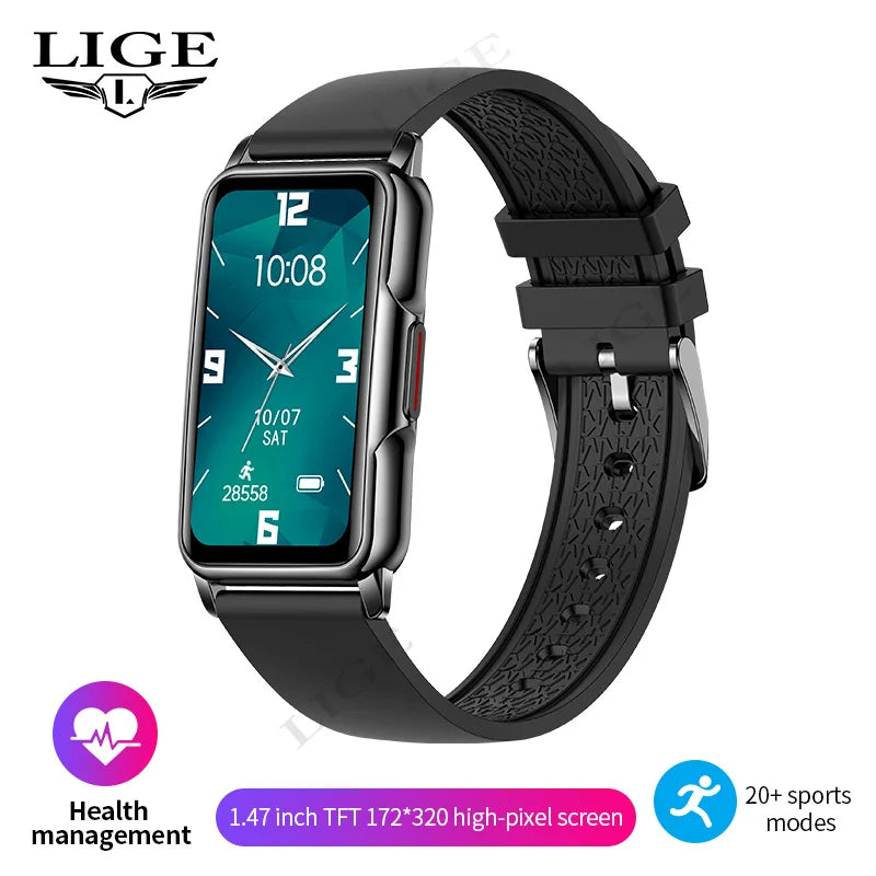 For Android IOS Smart Bracelet Women Smartwatch Heart Rate Blood Oxygen Waterproof Sport Smart Band Watch For Ladies +Gift