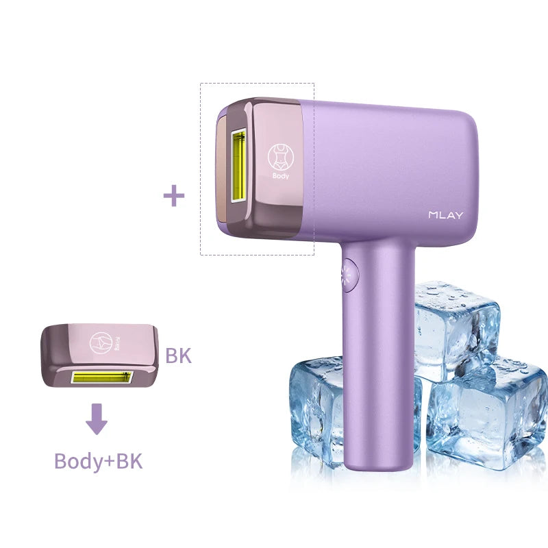 MLAY T14 IPL ICE Cooling IPL Laser Epilator Home Hair Removal Device Replaceable Face Body Bikini