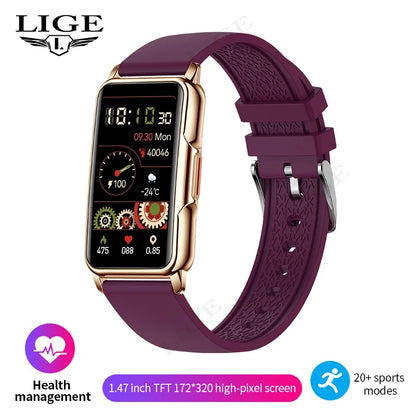 For Android IOS Smart Bracelet Women Smartwatch Heart Rate Blood Oxygen Waterproof Sport Smart Band Watch For Ladies +Gift