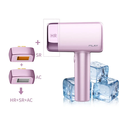 MLAY T14 IPL ICE Cooling IPL Laser Epilator Home Hair Removal Device Replaceable Face Body Bikini