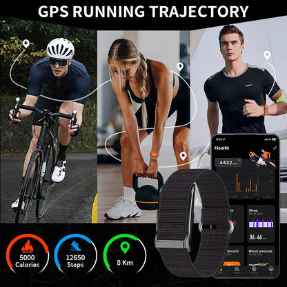 LIGE No Screen Smart Watch Men's Sports Outdoors Fitness Heart Rate Monitor 1ATM Waterproof New Smartwatch For
