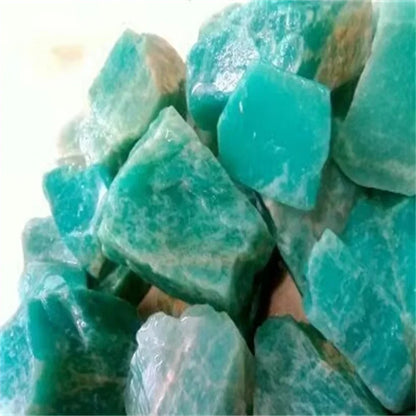 Natural Amazonite Rough Stone for Tumbling Bulk Lot Fountain Rocks Wire Wrapping Wicca Reiki Healing Crystals