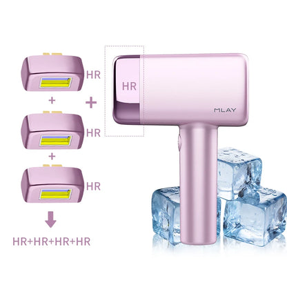 MLAY T14 IPL ICE Cooling IPL Laser Epilator Home Hair Removal Device Replaceable Face Body Bikini