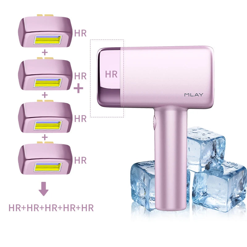 MLAY T14 IPL ICE Cooling IPL Laser Epilator Home Hair Removal Device Replaceable Face Body Bikini