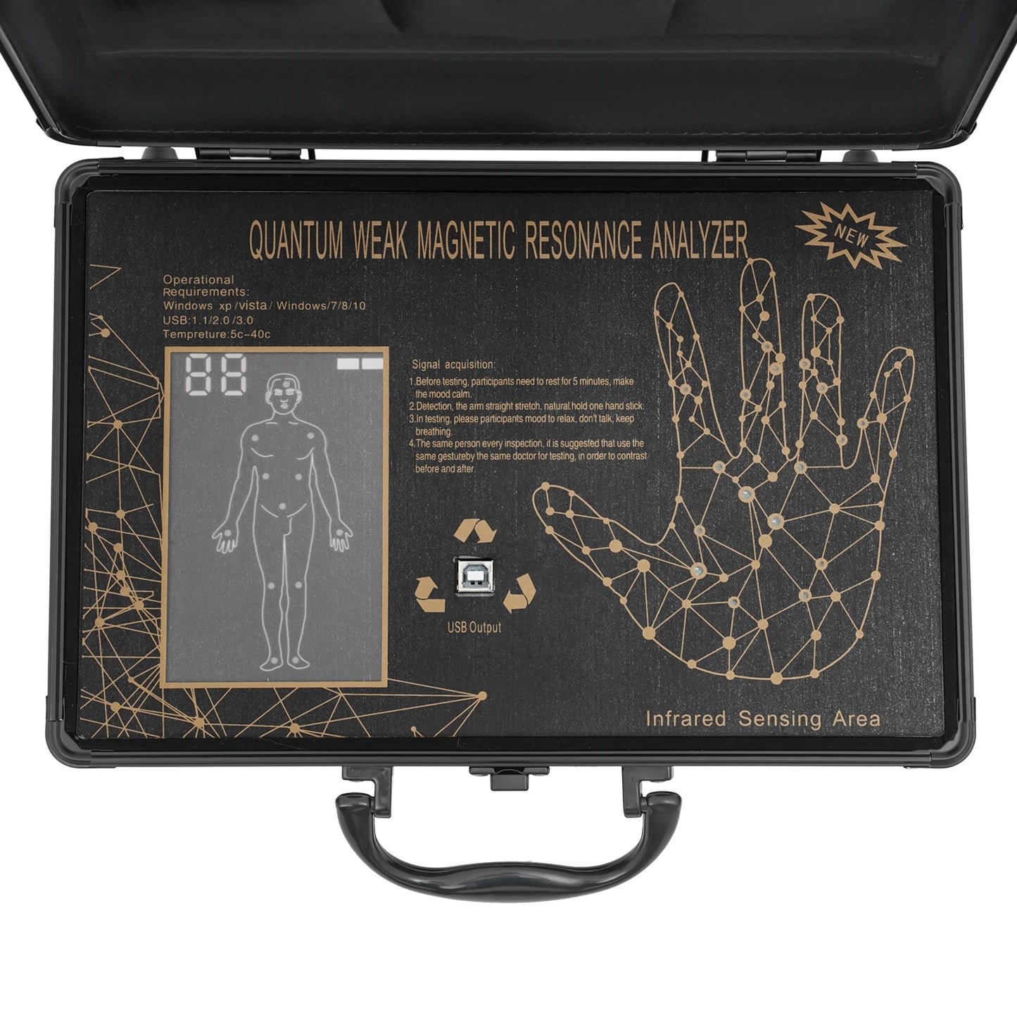 Hand Diagnostic Tester Hand Physiotherapy Instrument Body Scanner Analyzer Health Detector Full Body Analysis
