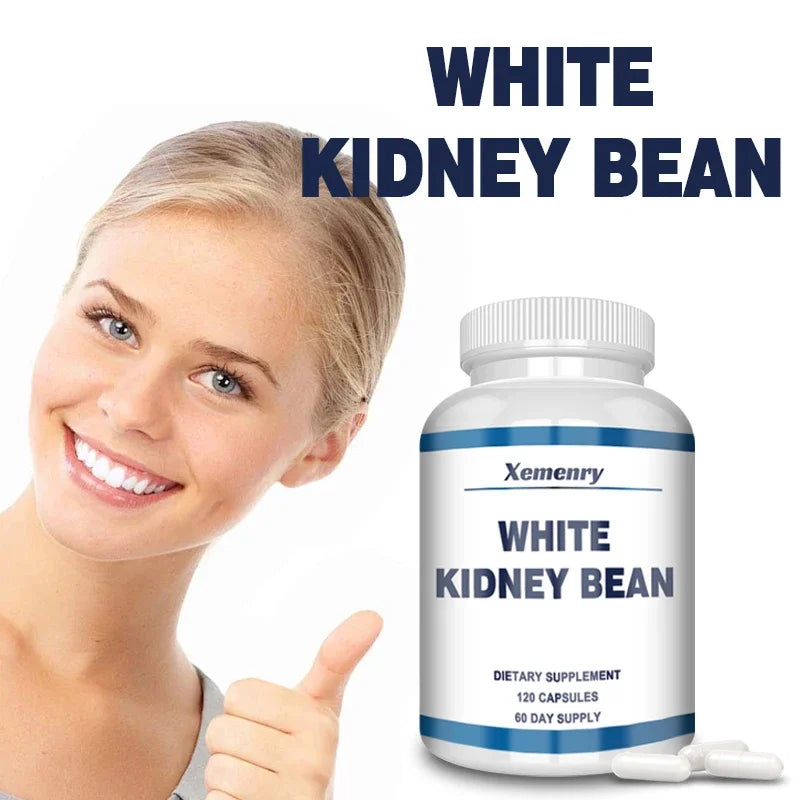 White Kidney Bean Extract - Weight Management Supplement for Men and Women, Appetite Suppressant - 120 Capsules