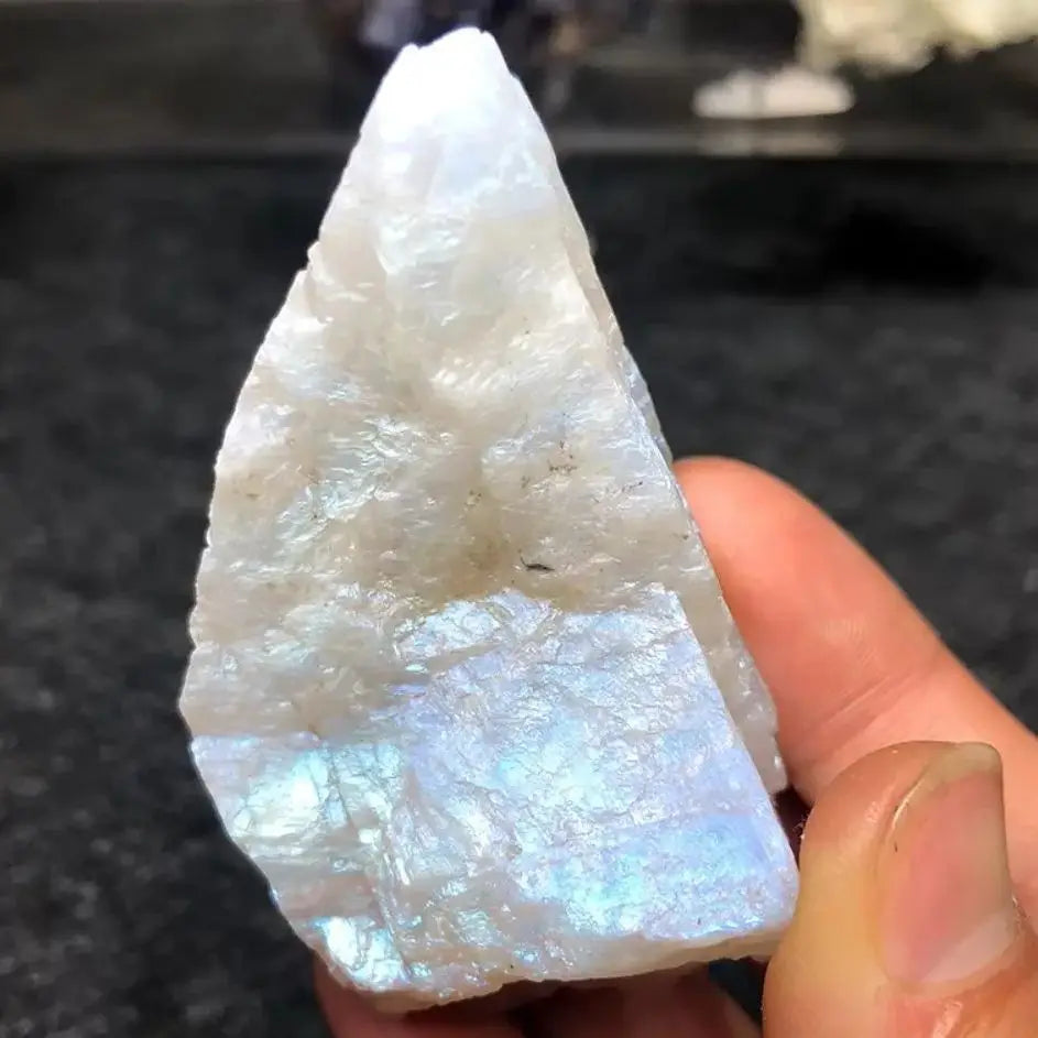 Rare Natural Blue Moonstone Raw Stone Landscaping Quartz Decoration Energy Healing Crystal Gravel Fish Tank Flower Pot Gravel