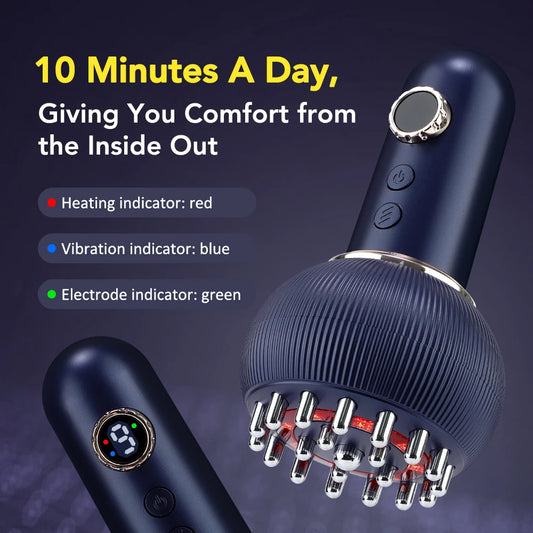 Electric Meridian Body Massage Brush Lymphatic Drainage Machine Microcurrent Anti Cellulite