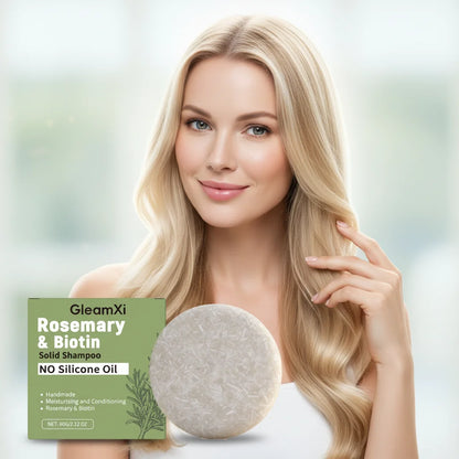 Rosemary Shampoo Bar Daily Moisturizing, Refreshing Hair Care, Volumizing, Smooth and Gentle Hair Cleansing