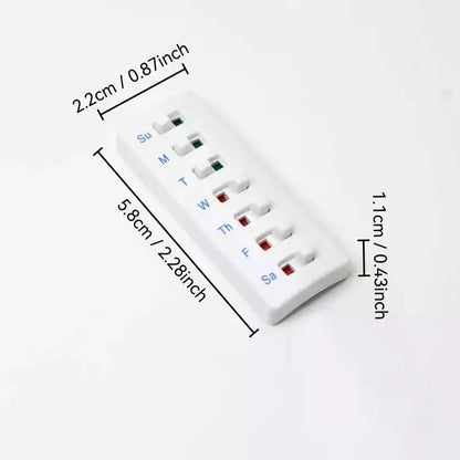 Reusable Medication Tracker & Color-Coded Reminder System Pill Organizer Attach To Vitamin Bottles Medication Schedule Tracker